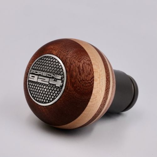 PORSCHE 924 GEAR KNOB/MAHOGANY WOOD AND CANADIAN MAPLE