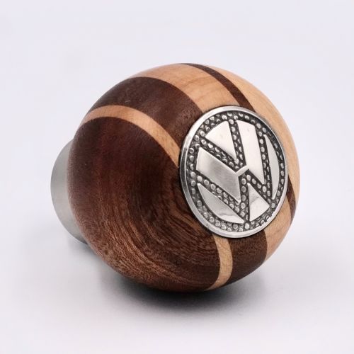 VW GEAR KNOB/MAHOGANY WOOD AND CANADIAN MAPLE