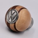 VW GEAR KNOB/MAHOGANY WOOD AND CANADIAN MAPLE