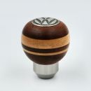 VW GEAR KNOB/MAHOGANY WOOD AND CANADIAN MAPLE